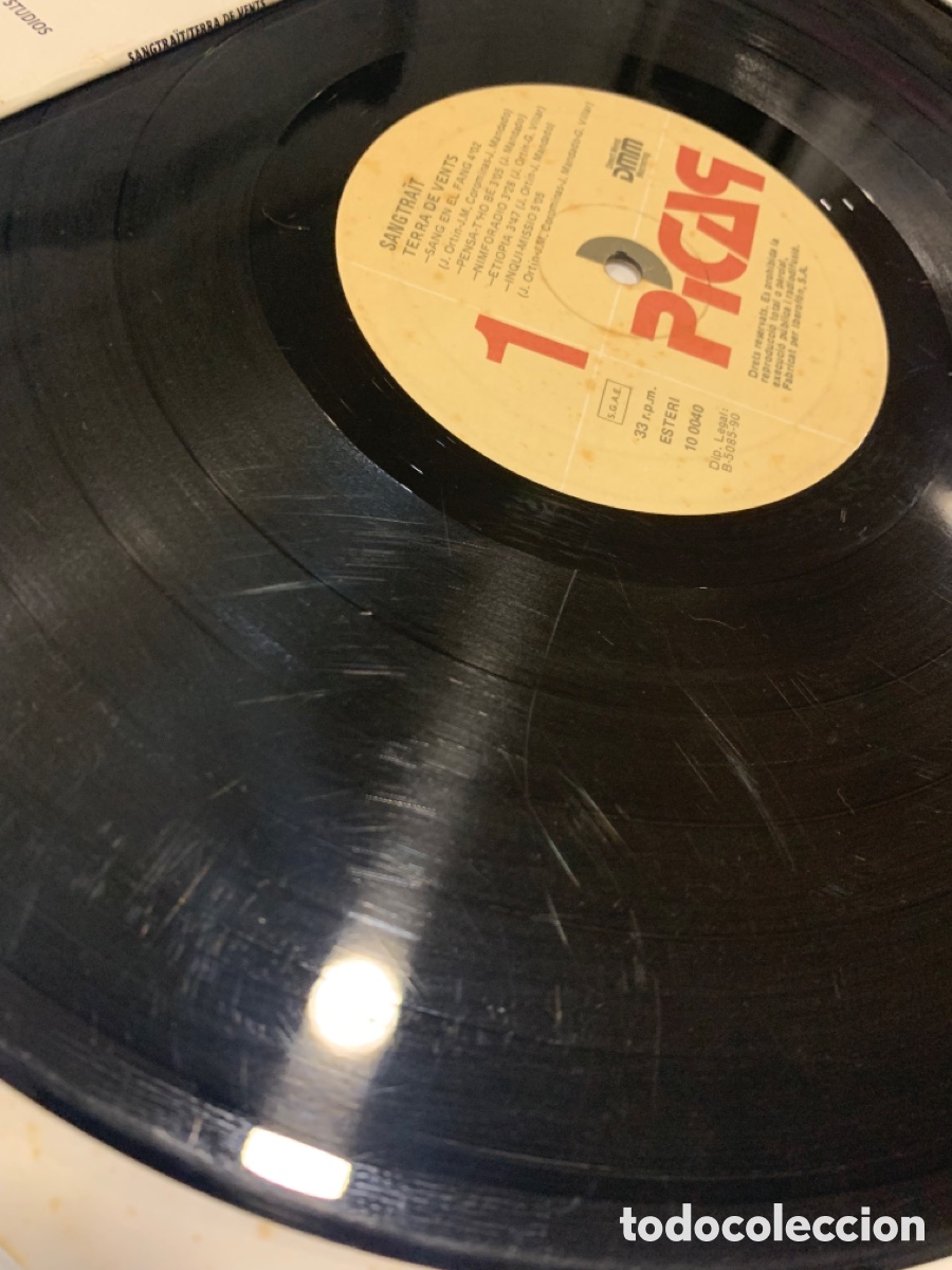 Discos de vinilo: Lp sangtrait terra de vents de 1990 - Foto 3