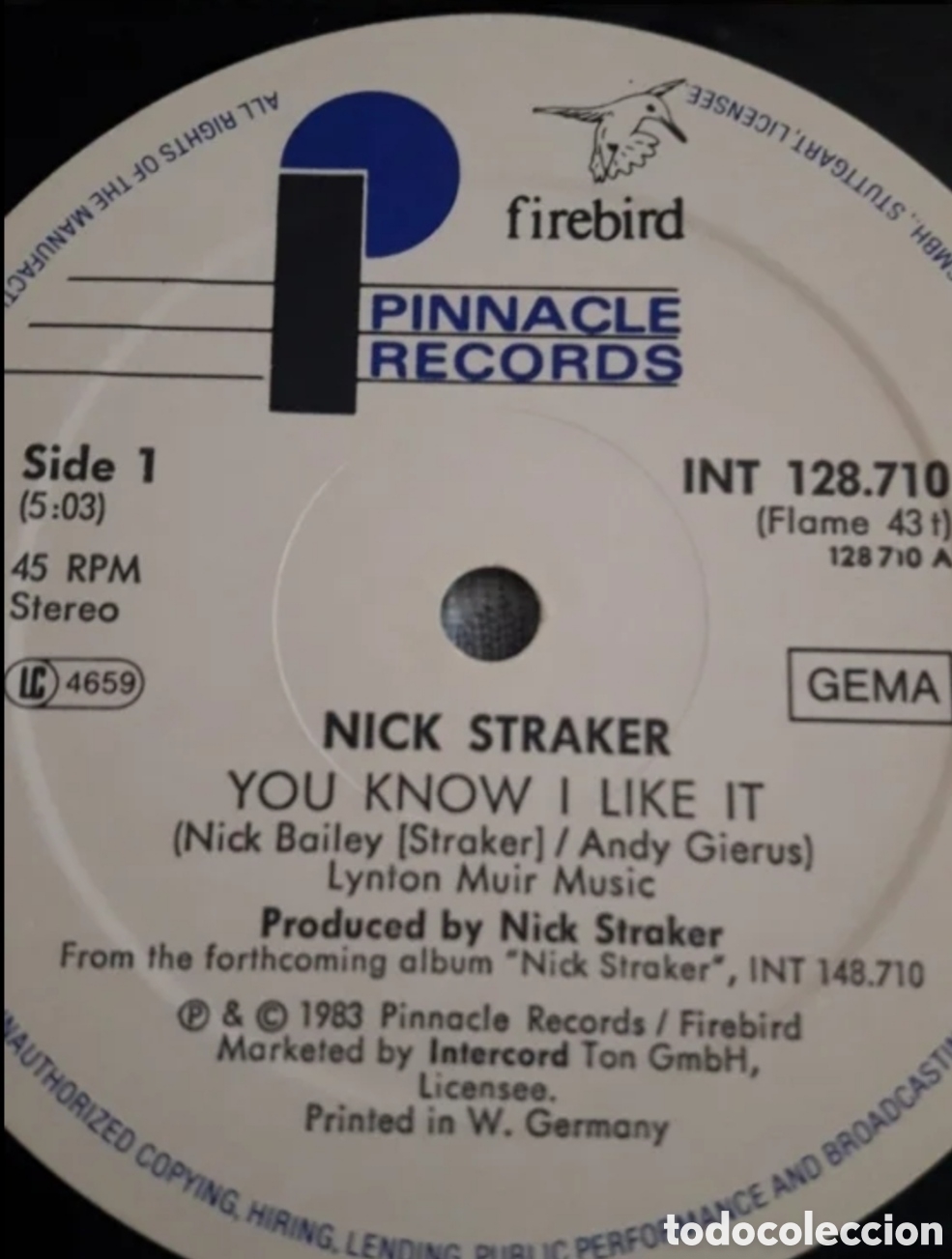 Discos de vinilo: Maxi single Nick Straker. You Know I Like It - Foto 3