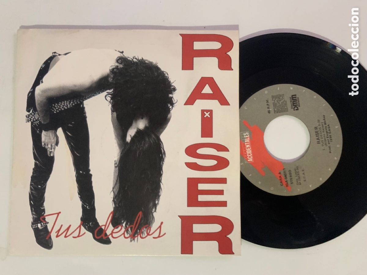 Discos de vinilo: Single ep raiser tus dedos de 1990 - Foto 1