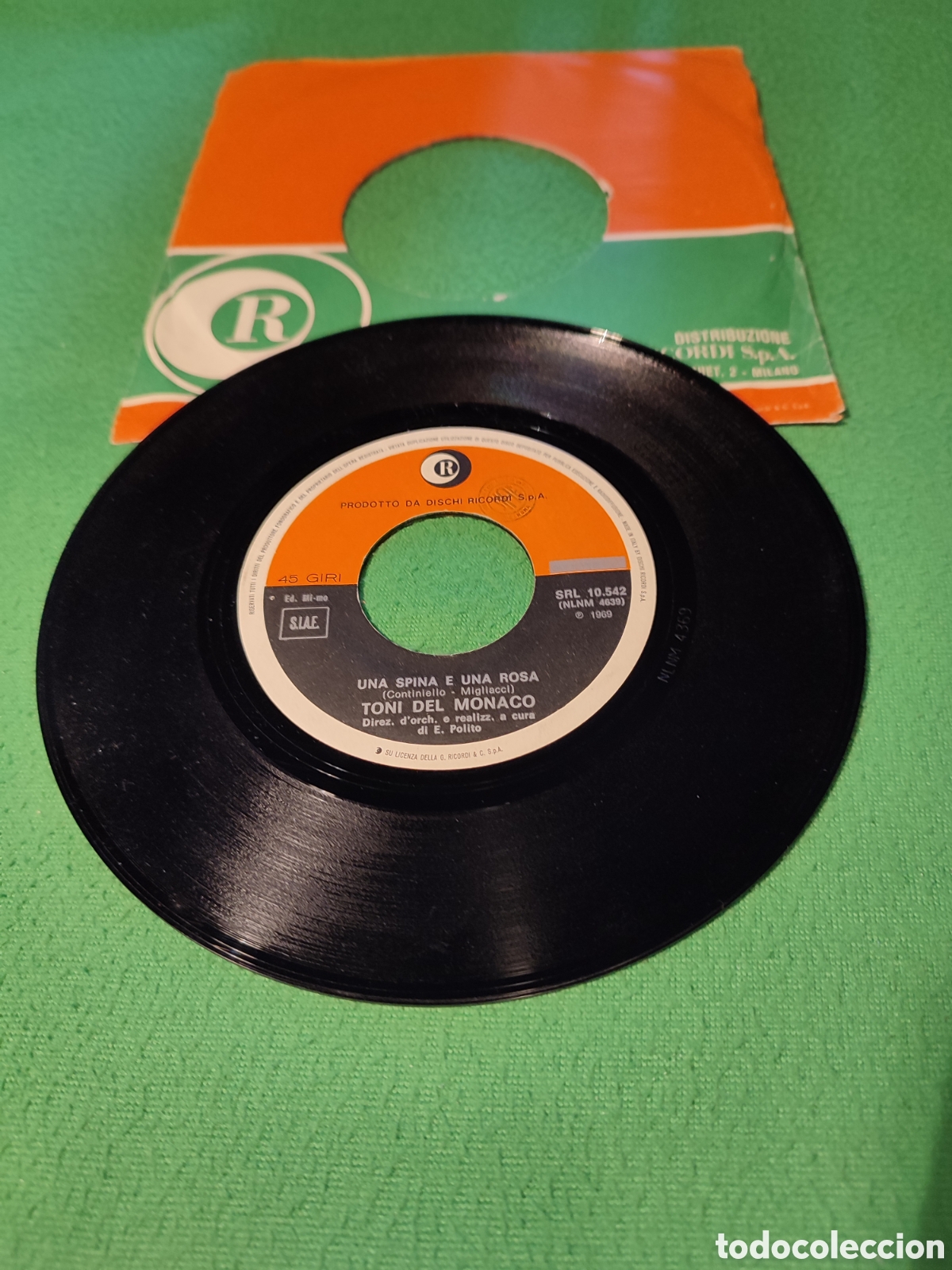 Discos de vinilo: Toni del M&oacute;naco - Una spina e una rosa - Foto 1