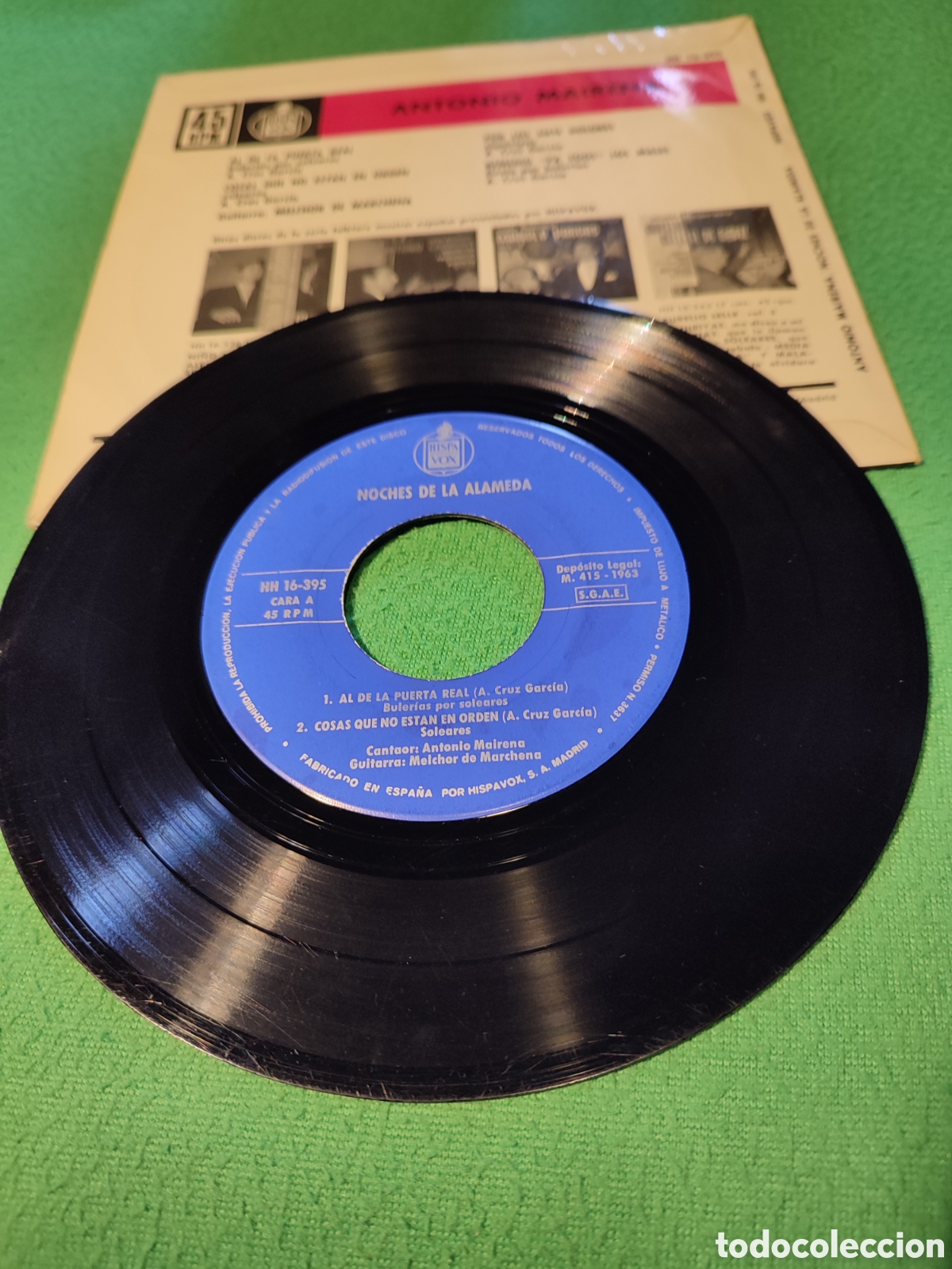 Discos de vinilo: Antonio Mairena - Al de la puerta Real + 3 - Foto 2