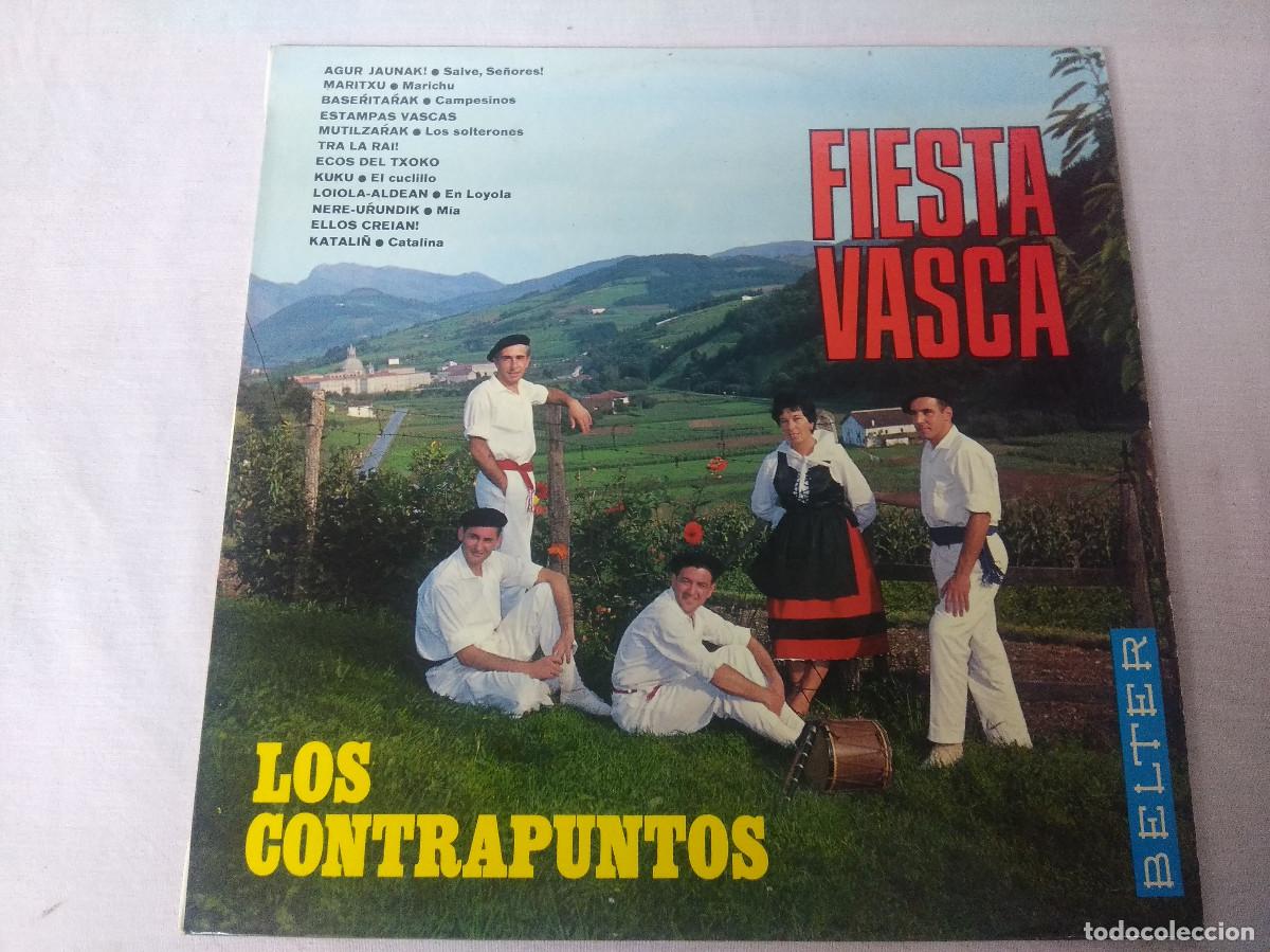 Discos de vinilo: LOS CONTRAPUNTOS/FIESTA VASCA/VINILO. - Foto 1