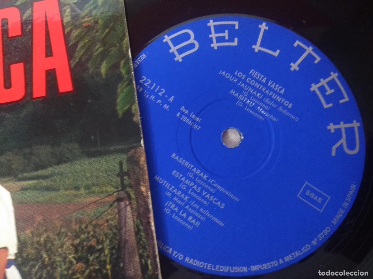 Discos de vinilo: LOS CONTRAPUNTOS/FIESTA VASCA/VINILO. - Foto 2