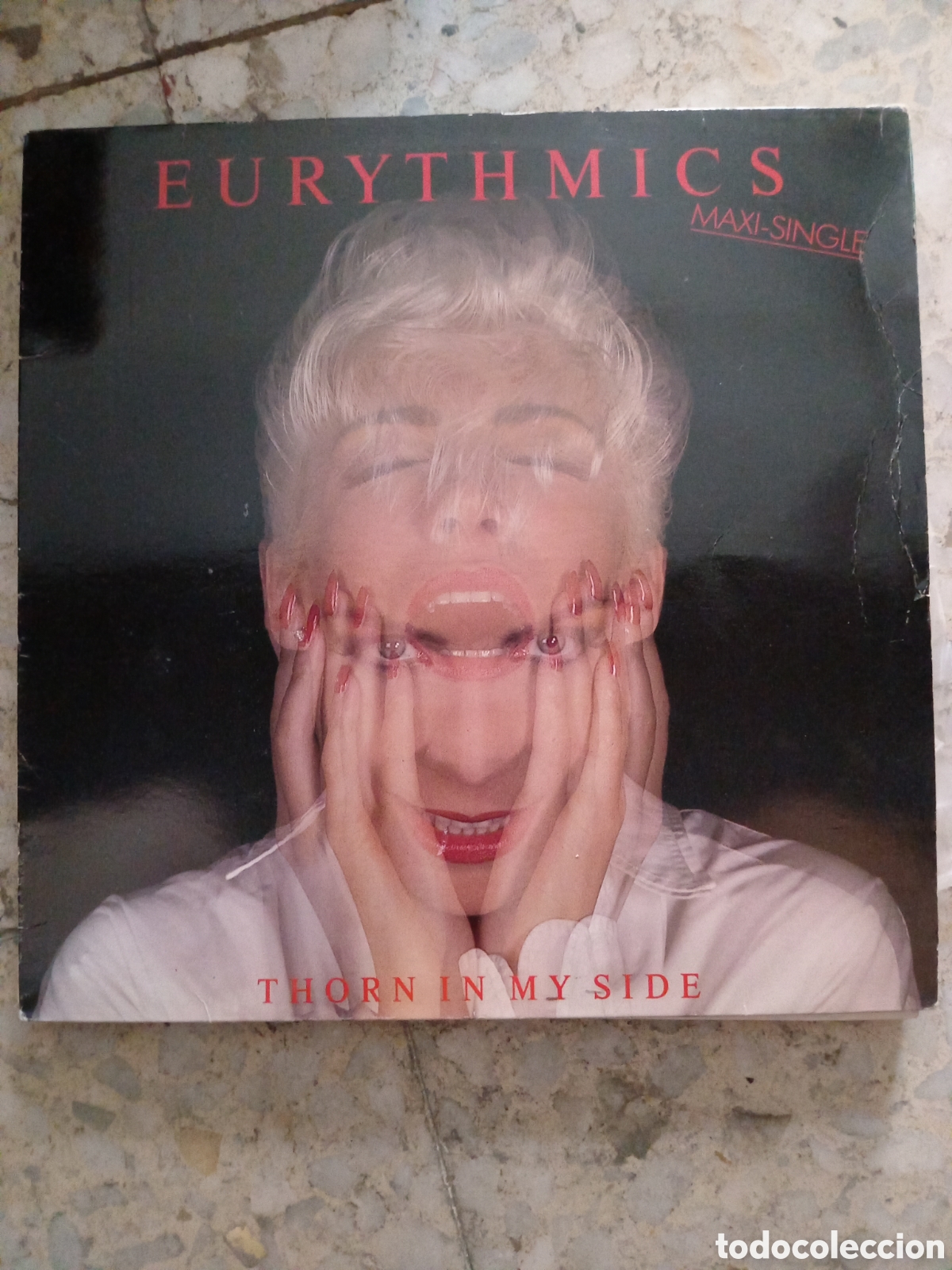 Discos de vinilo: MAXI 12&rdquo; EURYTHMICS THORN IN MY SIDE - Foto 1