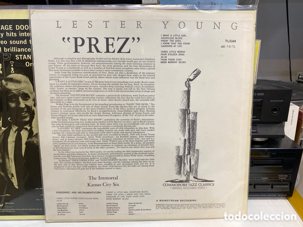 Discos de vinilo: Lester Young - Prez (LP, Comp) - Foto 2