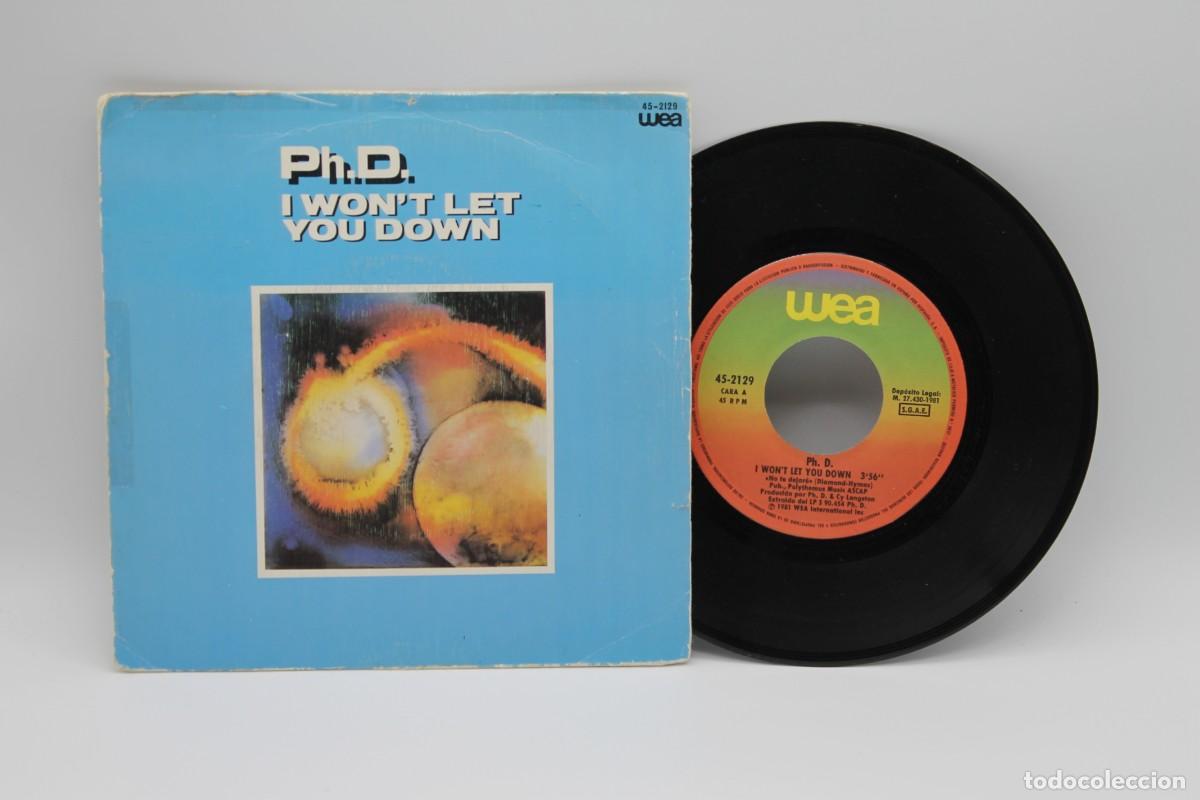 Discos de vinilo: Ph.D I WONT LETYOU DOWN SINGLE MADE IN SPIN 1981 - Foto 1
