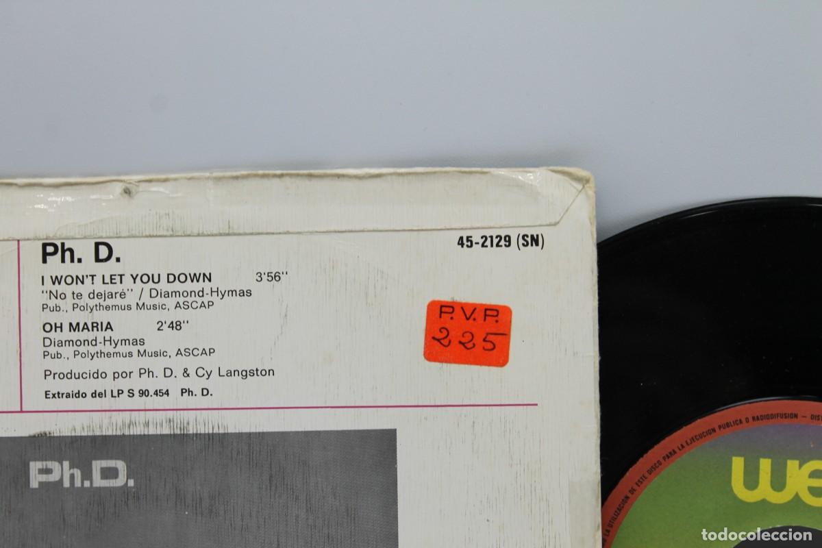 Discos de vinilo: Ph.D I WONT LETYOU DOWN SINGLE MADE IN SPIN 1981 - Foto 3