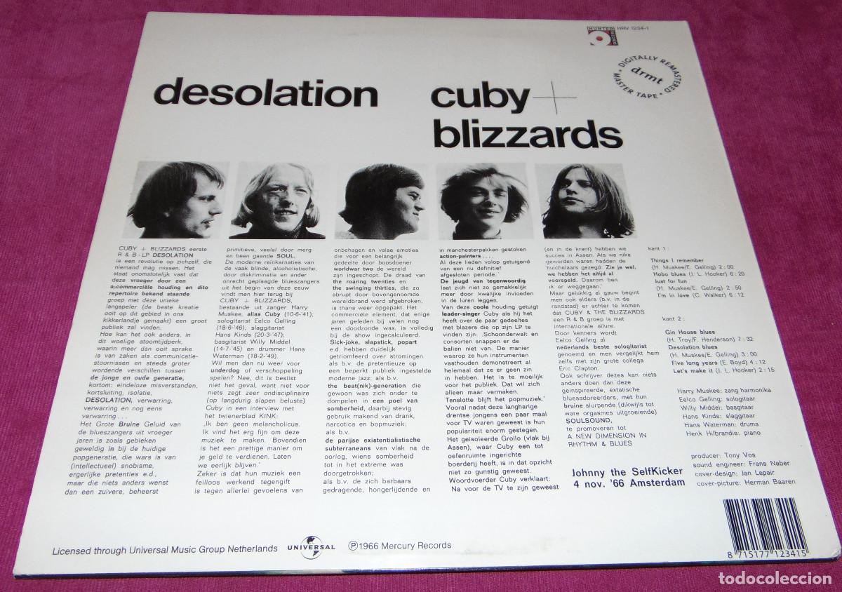 Discos de vinilo: Cuby + Blizzards &ndash; Desolation - LP REEDICION 2004 - Foto 5