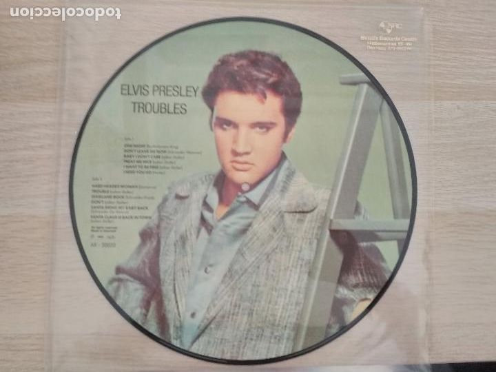 Discos de vinilo: Elvis Presley &lrm;&ndash; Troubles PICTURE DISC, 1984 - Foto 3