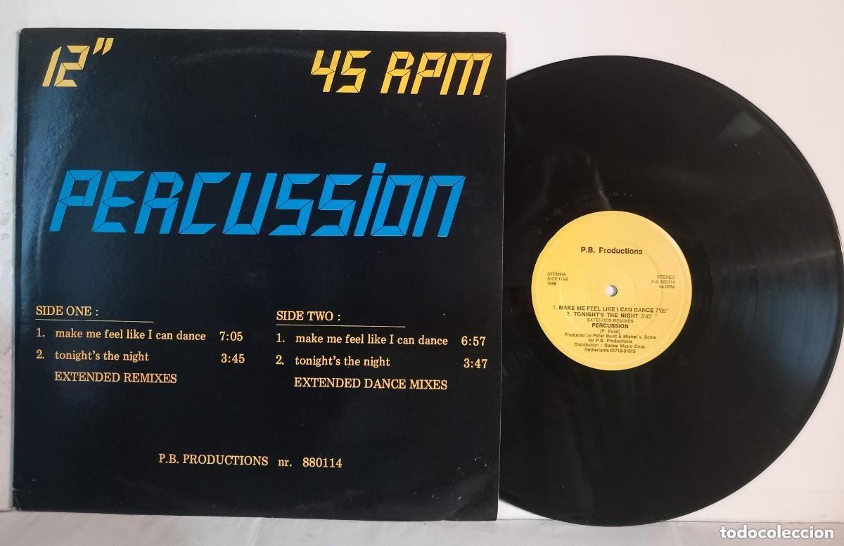 Discos de vinilo: Percussion / Make Me Feel Like I Can Dance / MAXI-SINGLE - Foto 1