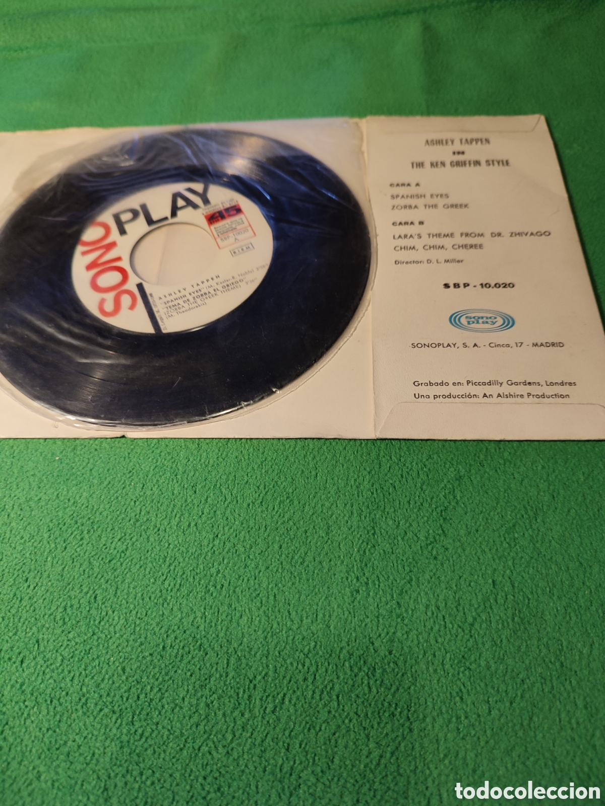 Discos de vinilo: Ken Griffin - &Eacute;xitos 1966 Spanish eyes + 3 - Foto 2