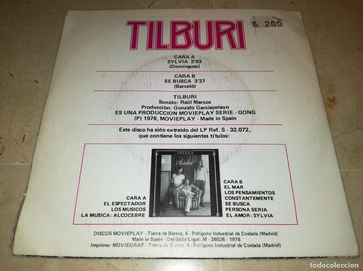 Discos de vinilo: TILBURI-SYLVIA-ORIGINAL 1976 - Foto 2