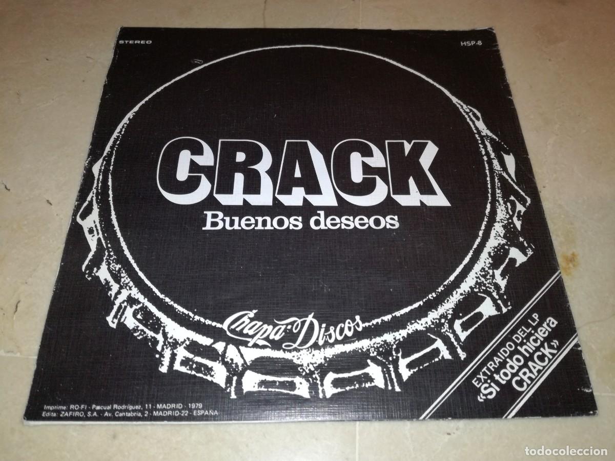 Discos de vinilo: CRACK-BUENOS DESEOS-ORIGINAL 1979-PROMO - Foto 2