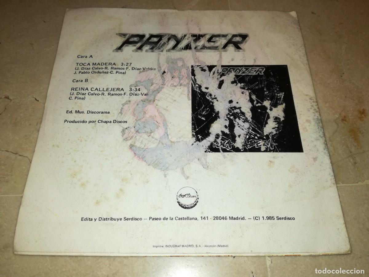 Discos de vinilo: PANZER-TOCA MADERA-ORIGINAL 1984-PROMO - Foto 2