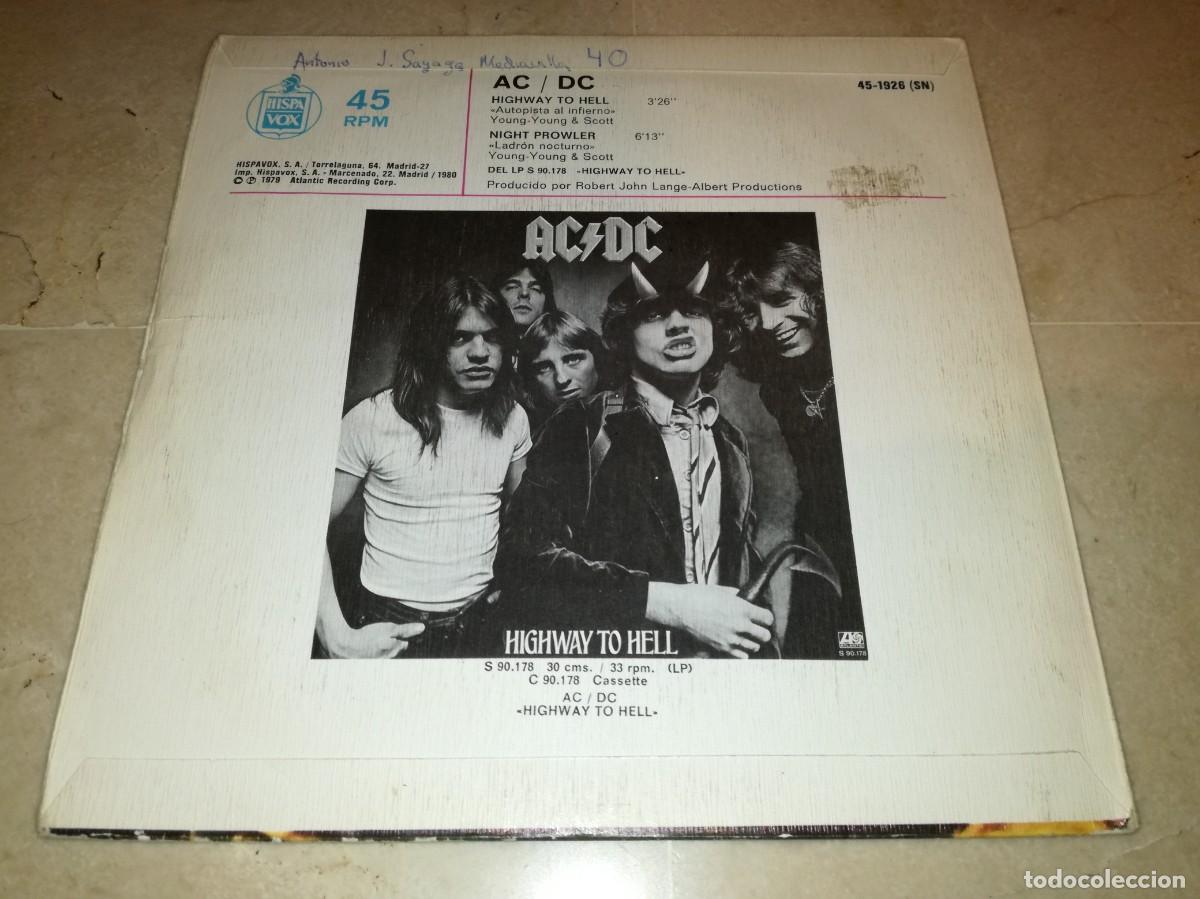 Discos de vinilo: AC/DC-HIGHWAY TO HELL-ORIGINAL ESPA&Ntilde;OL 1980 - Foto 2