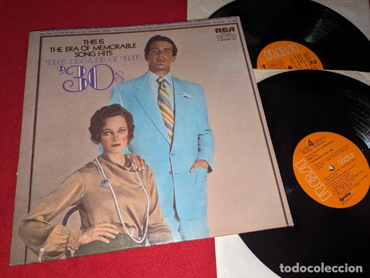 Discos de vinilo: THIS IS THE ERA OF MEMORABLE SONG HITS The decade of the '30s 2LP 1972 RCA USA JAZZY SWING BIG BAND