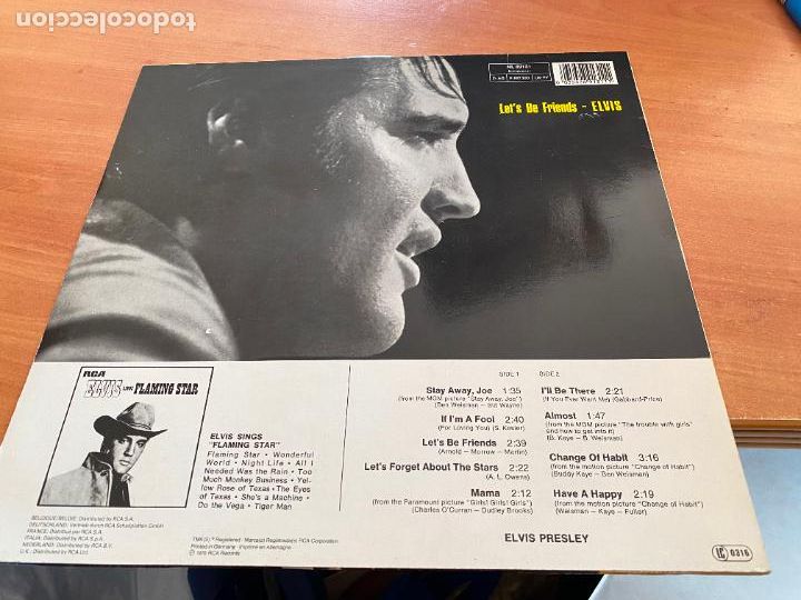 Discos de vinilo: ELVIS PRESLEY (LETS BE FRIENDS) LP (B-42) - Foto 3