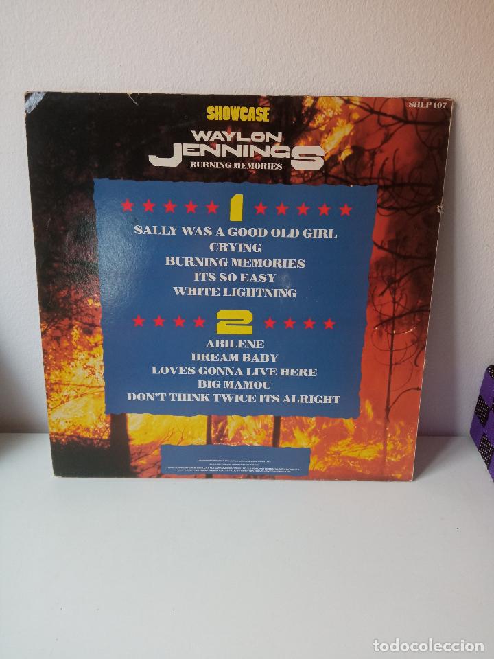 Discos de vinilo: Waylon Jennings &lrm;&ndash; Burning Memories - Foto 2