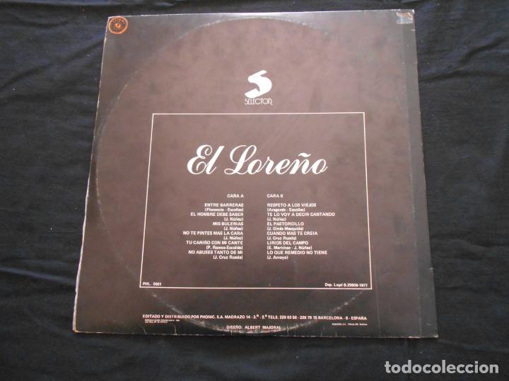 Discos de vinilo: LP EL LORE&Ntilde;O // ENTRE BARRERAS + 11 - Foto 2