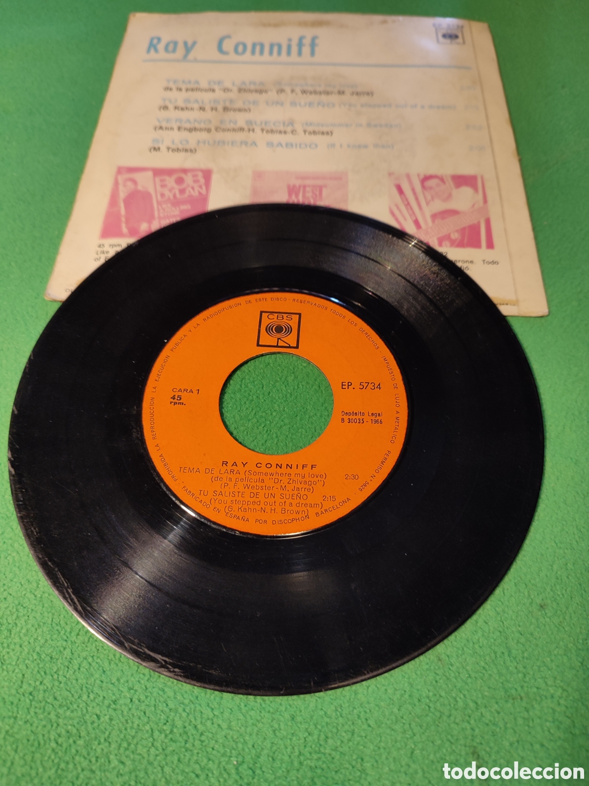 Discos de vinilo: Ray Conniff - Tema de Lara + 3 - Foto 2
