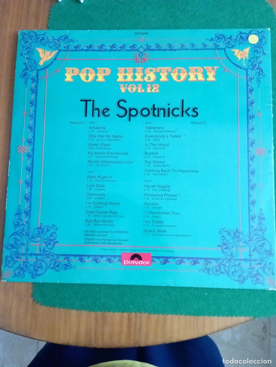 Discos de vinilo: doble LP pop History the Spotnicks - Foto 3