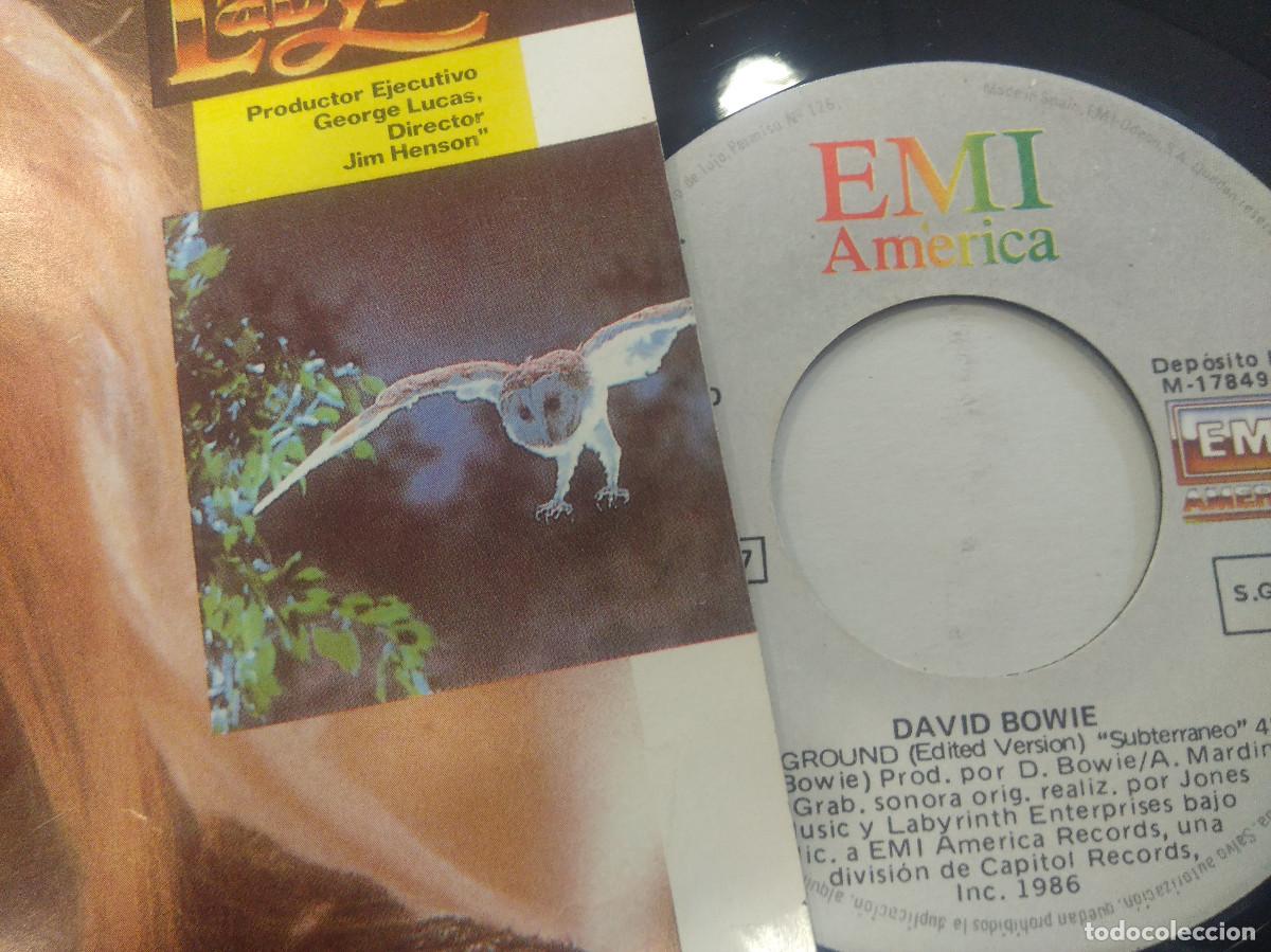 Discos de vinilo: DAVID BOWIE/UNDERGROUND/SINGLE. - Foto 2