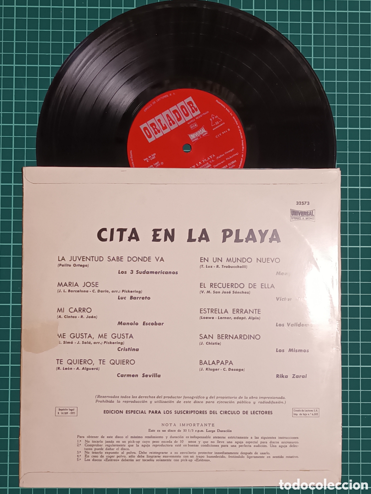 Discos de vinilo: Cita en la playa 10&rdquo; - Foto 2