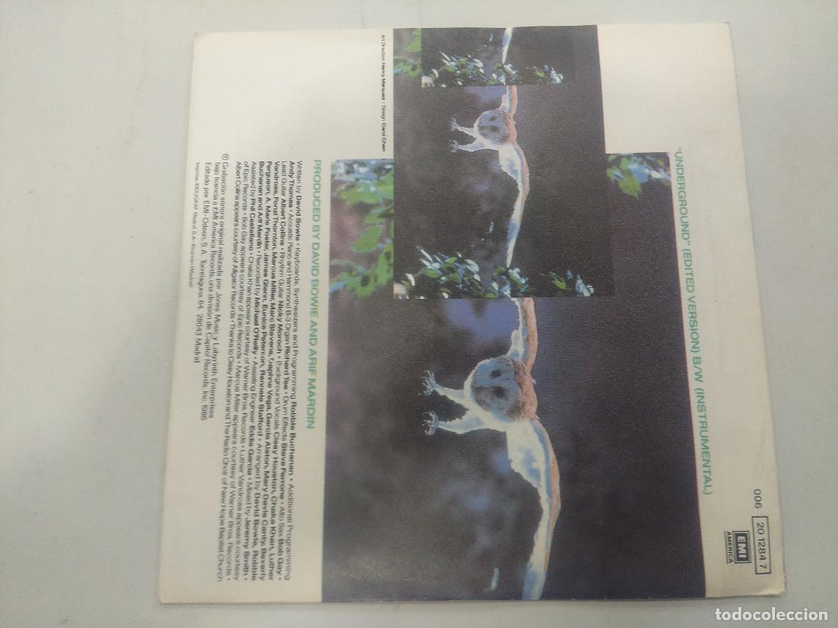 Discos de vinilo: DAVID BOWIE/UNDERGROUND/SINGLE PROMOCIONAL. - Foto 3