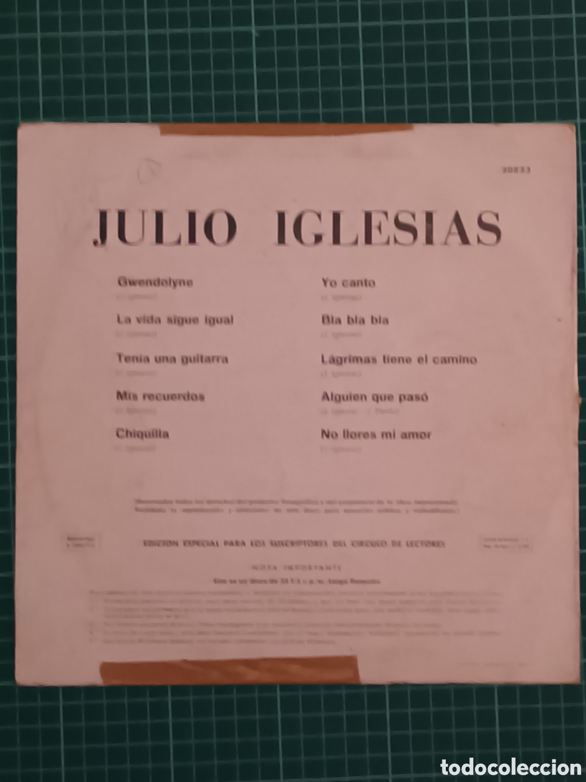 Discos de vinilo: Julio iglesias 10&rdquo; - Foto 2