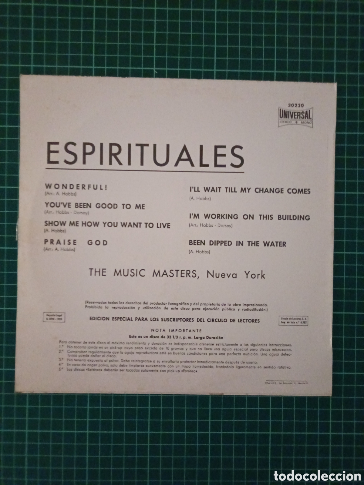 Discos de vinilo: Espirituales 10&rdquo; - Foto 2