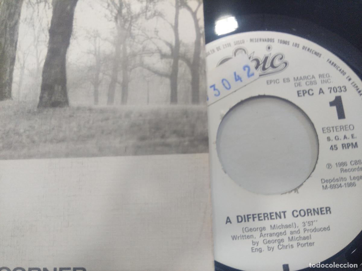 Discos de vinilo: GEORGE MICHAEL/A DIFFERENT CORNER/SINGLE PROMOCIONAL. - Foto 2
