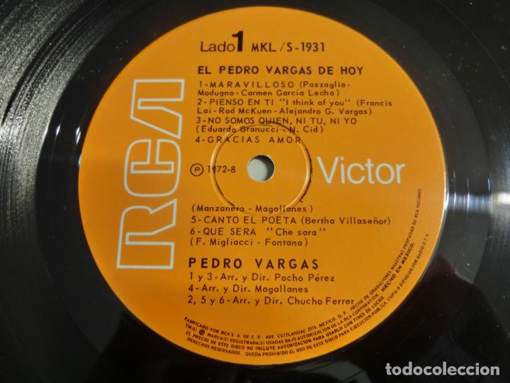 Discos de vinilo: Pedro Vargas - El Pedro Vargas de Hoy - Foto 3