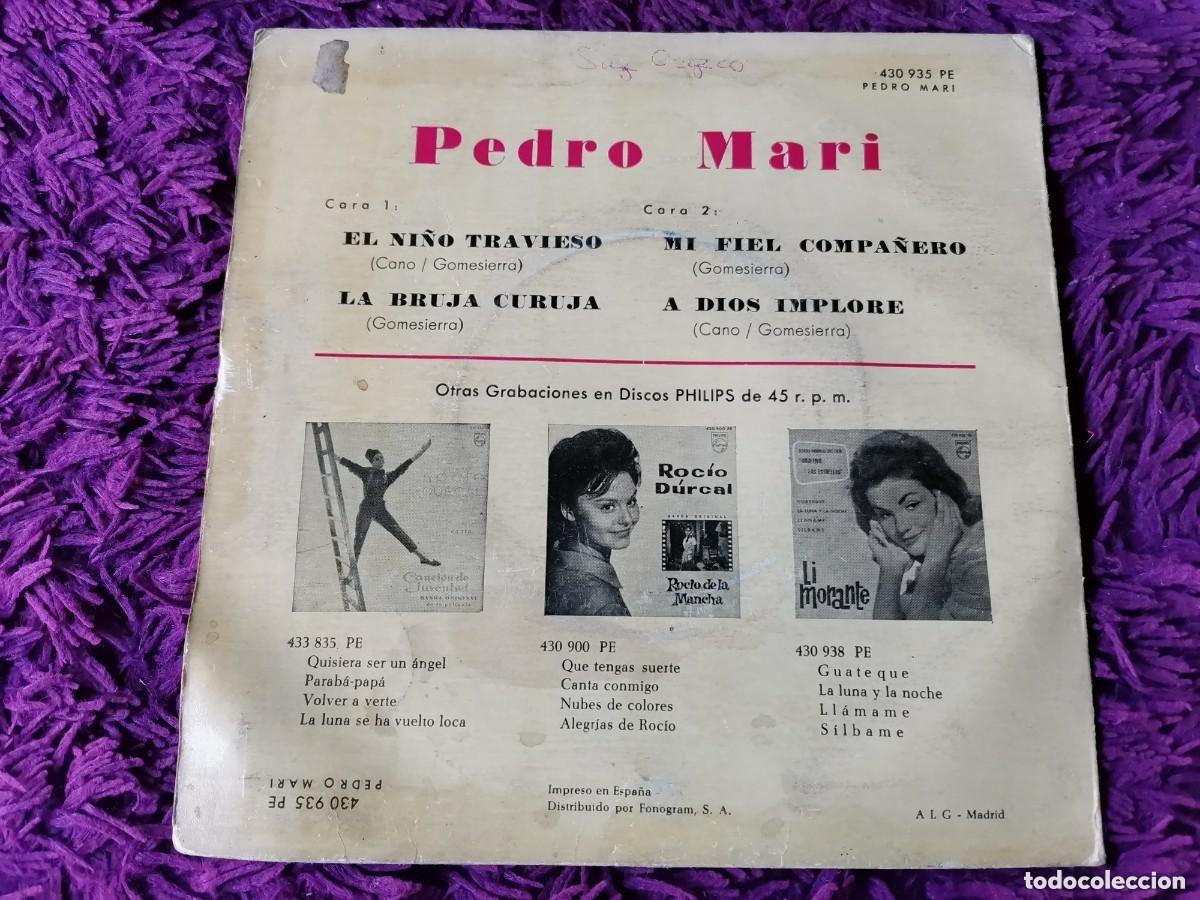 Discos de vinilo: Vinilo Single de PEDRO MARI 1963 - Foto 2