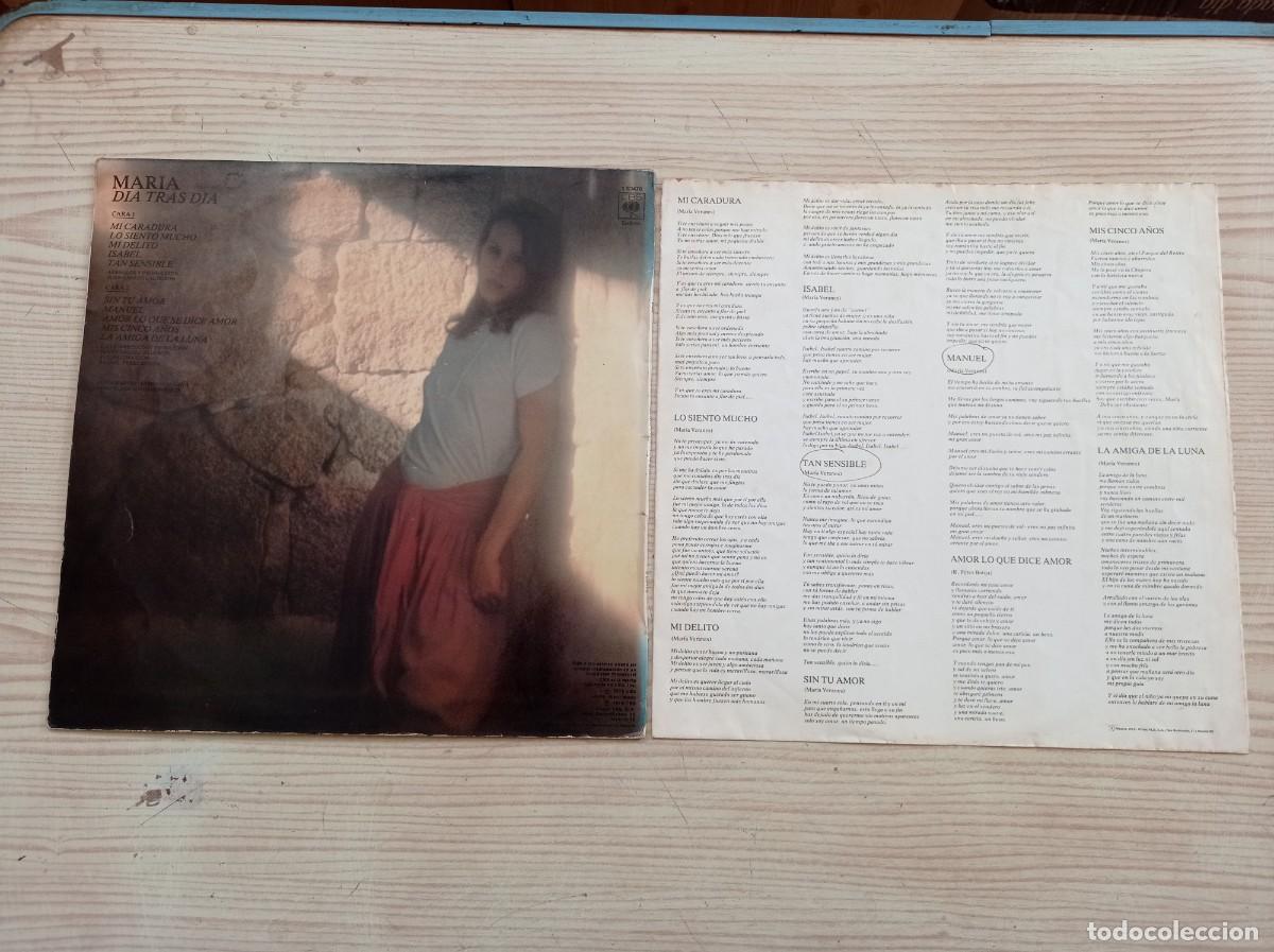 Discos de vinilo: Maria - Dia Tras Dia LP - Foto 2