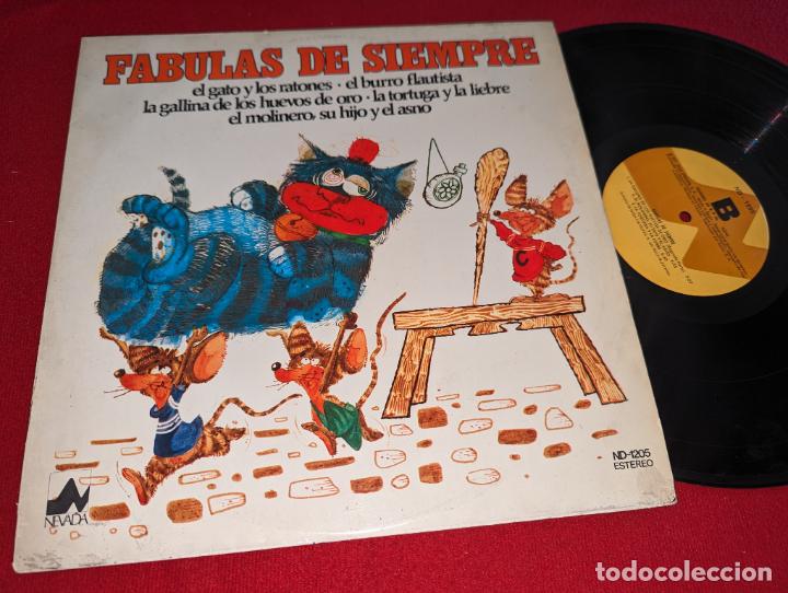 Vinyl records: FABULAS DE SIEMPRE Gato y ratones/Burro flautista++ LP 1977 Dial
