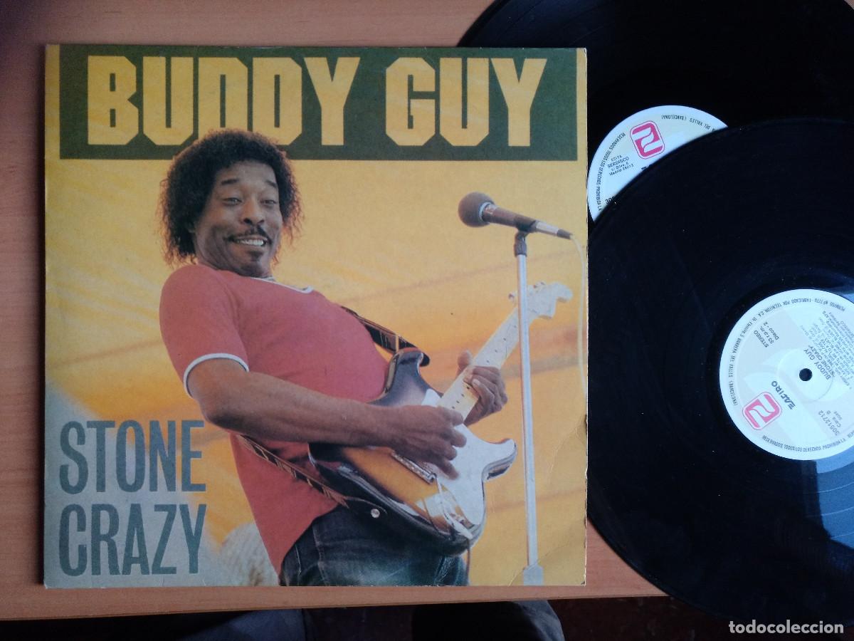 Discos de vinilo: BUDDY GUY STONE CRAZY DOBLE LP ZAFIRO 1991 - Foto 1