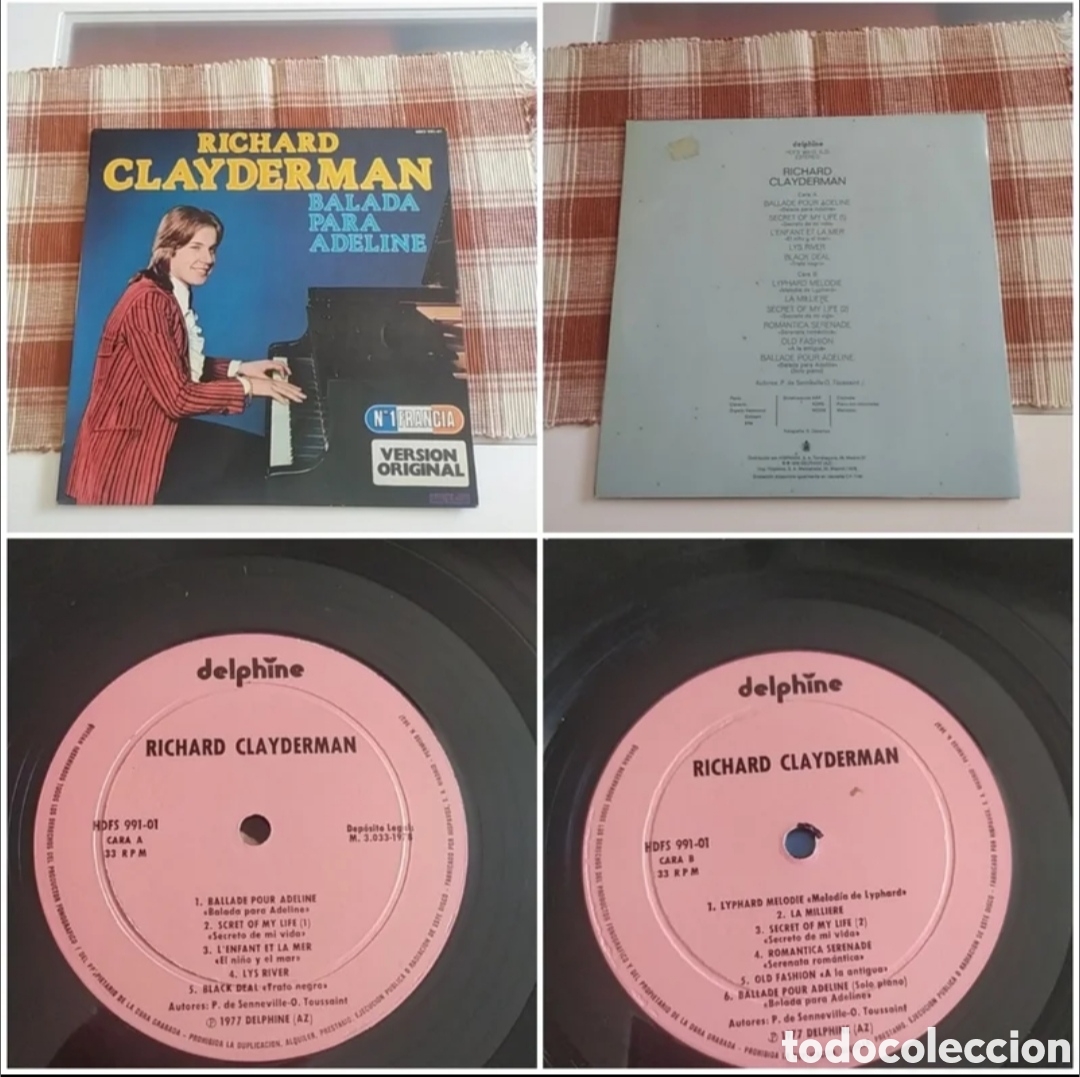 Discos de vinilo: Lote 4 Lps Richard Clayderman - Foto 2