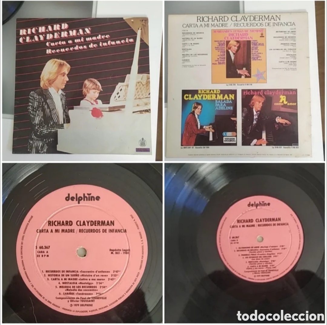 Discos de vinilo: Lote 4 Lps Richard Clayderman - Foto 3