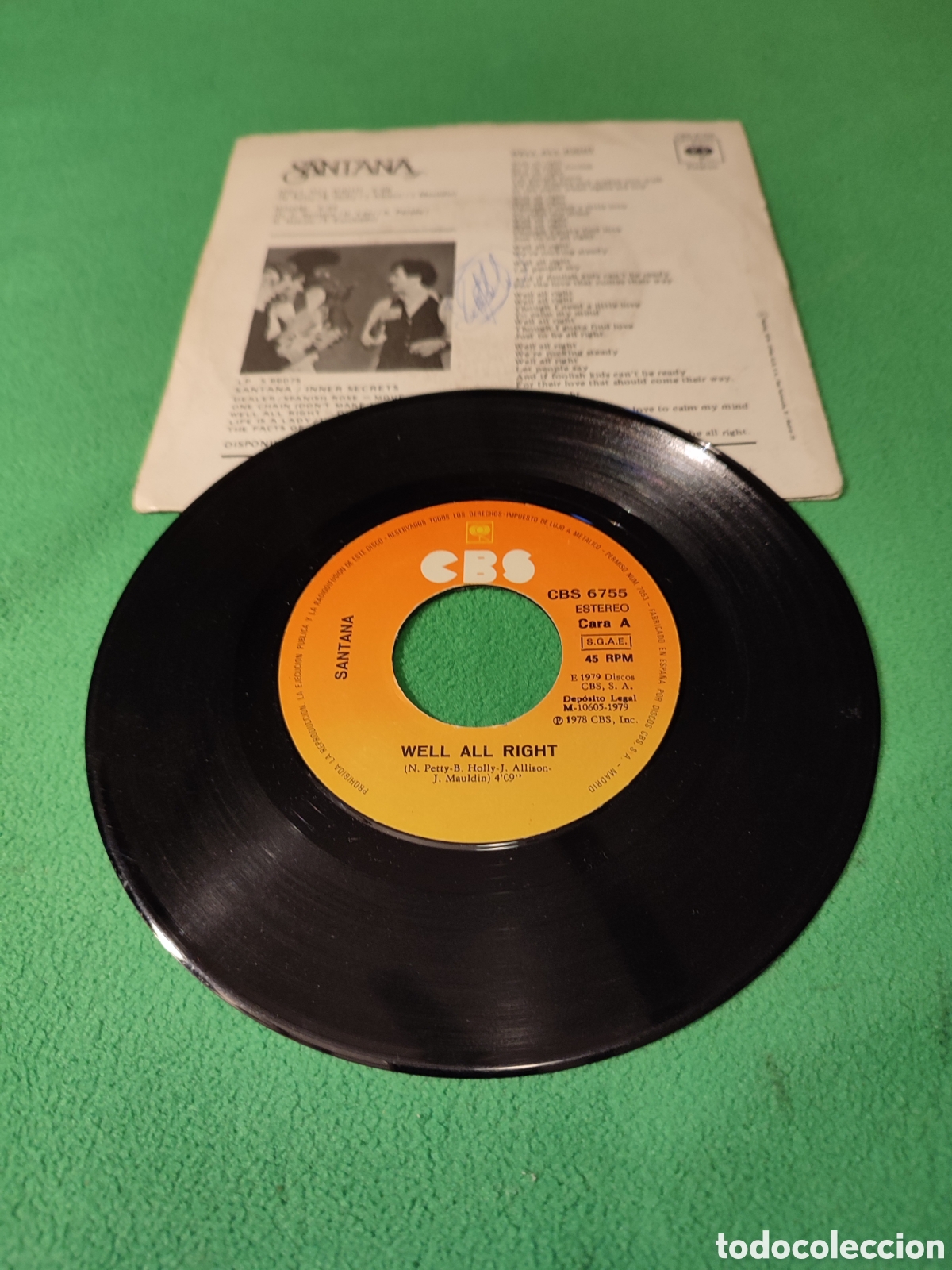 Discos de vinilo: Santana - Well All right - Foto 2