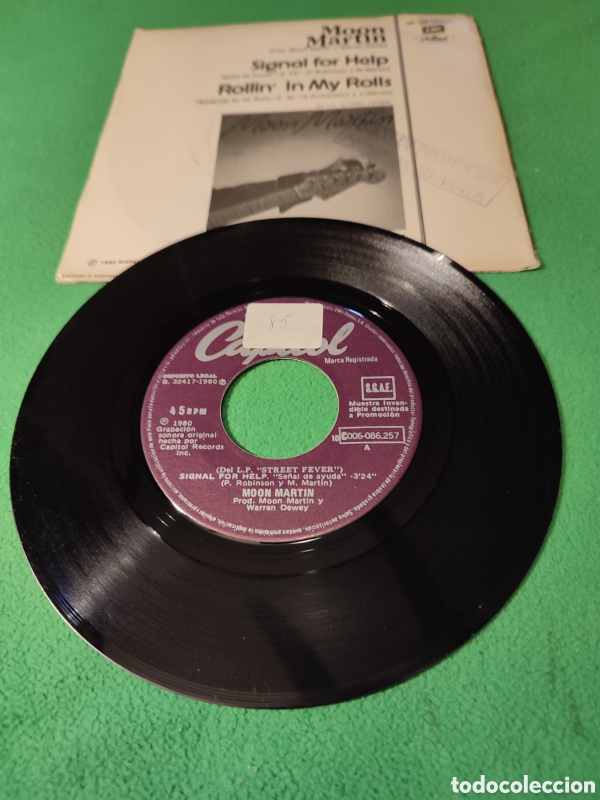 Discos de vinilo: Moon Martin - Se&ntilde;al de ayuda - Foto 2
