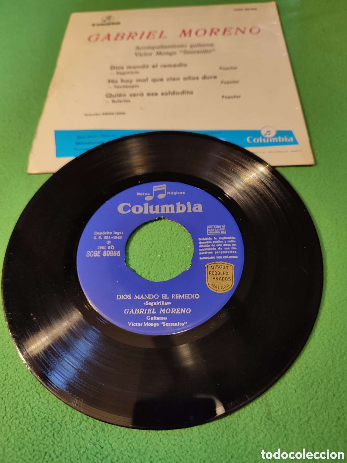 Discos de vinilo: Gabriel Moreno - Dios mand&oacute; el remedio + 2 - Foto 2