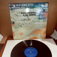 Discos de vinilo: MERCEDES SOSA “ PARA CANTARLE A MI GENTE “ MADRID 1977 DISCO VINILO LP