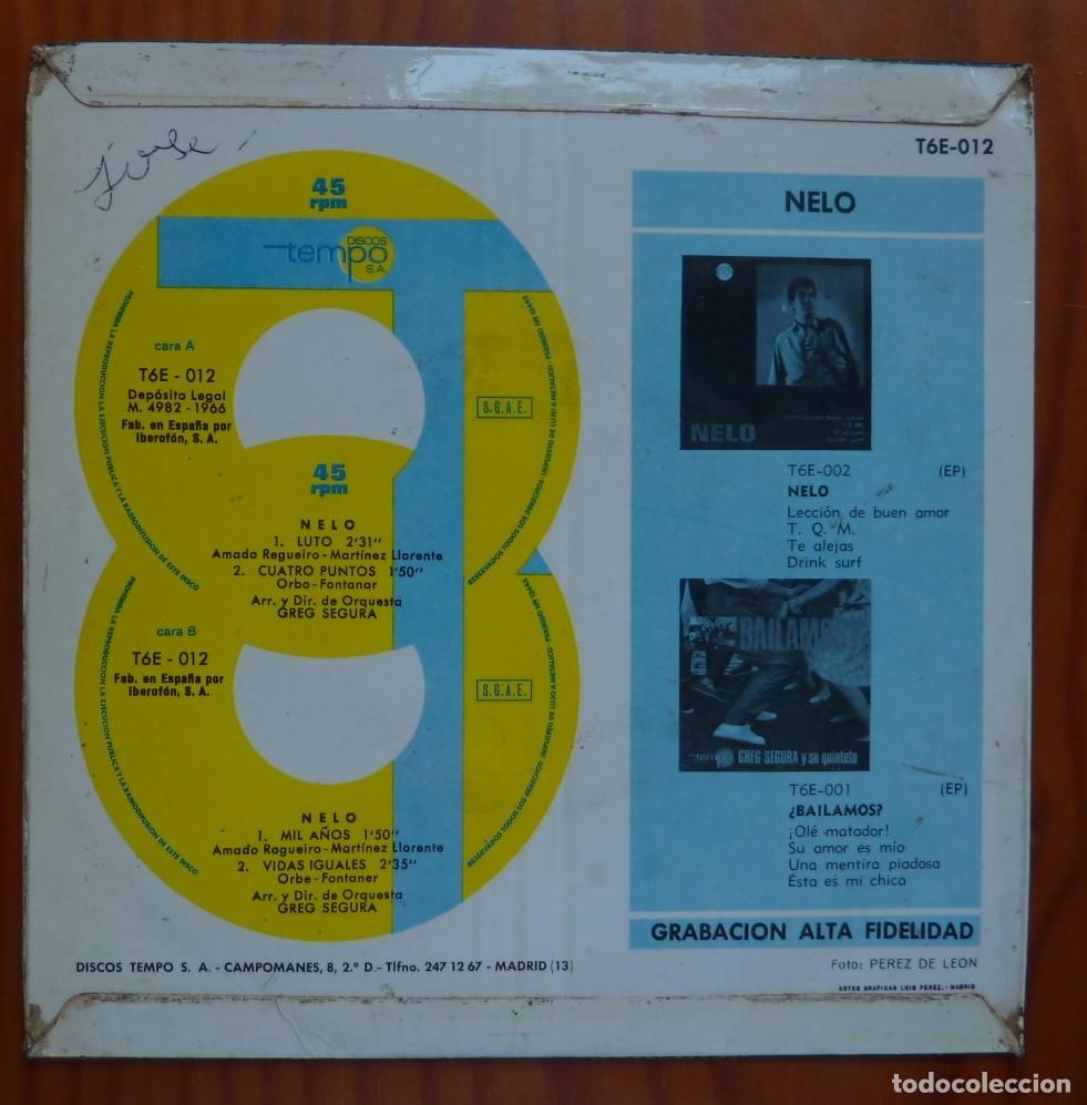 Discos de vinilo: NELO // LUTO+3 // 1966 // EP - Foto 2