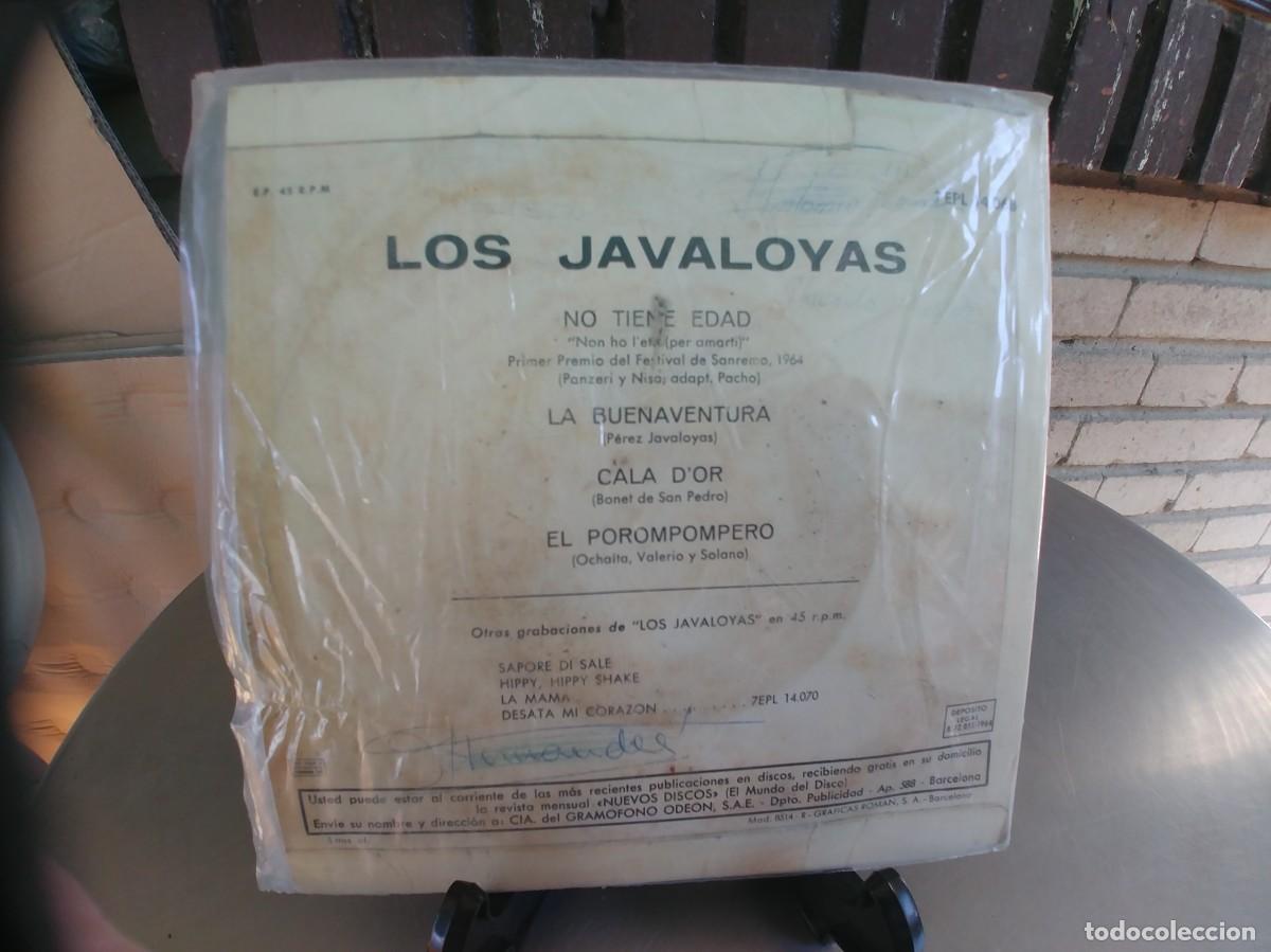 Discos de vinilo: LOS JAVALOYAS-EP NO TIENE EDAD +3 - Foto 2
