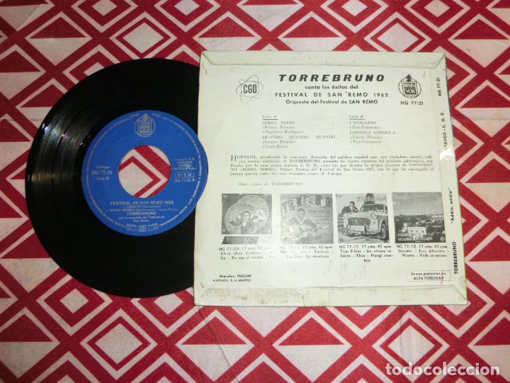 Discos de vinilo: TORREBRUNO - ADDIO, ADDIO +3 - Foto 2