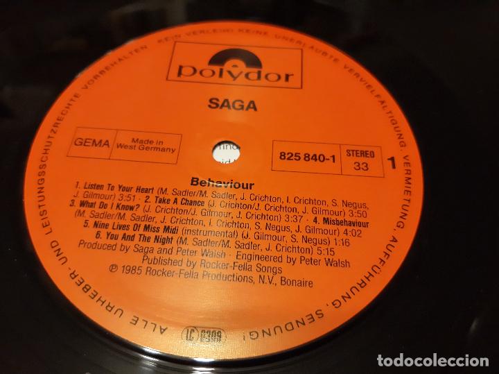 Discos de vinilo: SAGA -BEHAVIOUR- (1985) LP DISCO VINILO - Foto 2