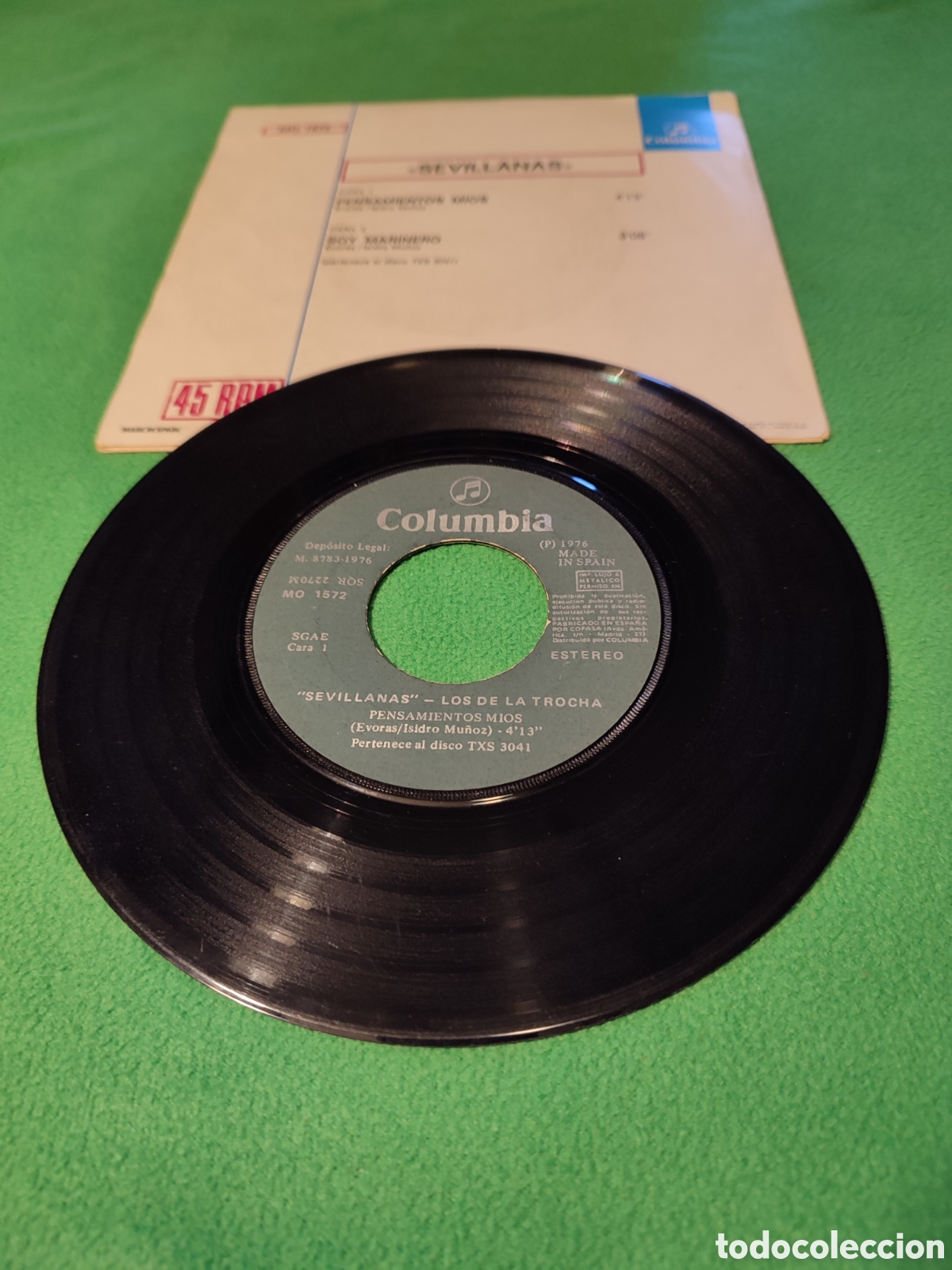 Discos de vinilo: Los de la Trocha - Pensamientos m&iacute;os - Foto 2