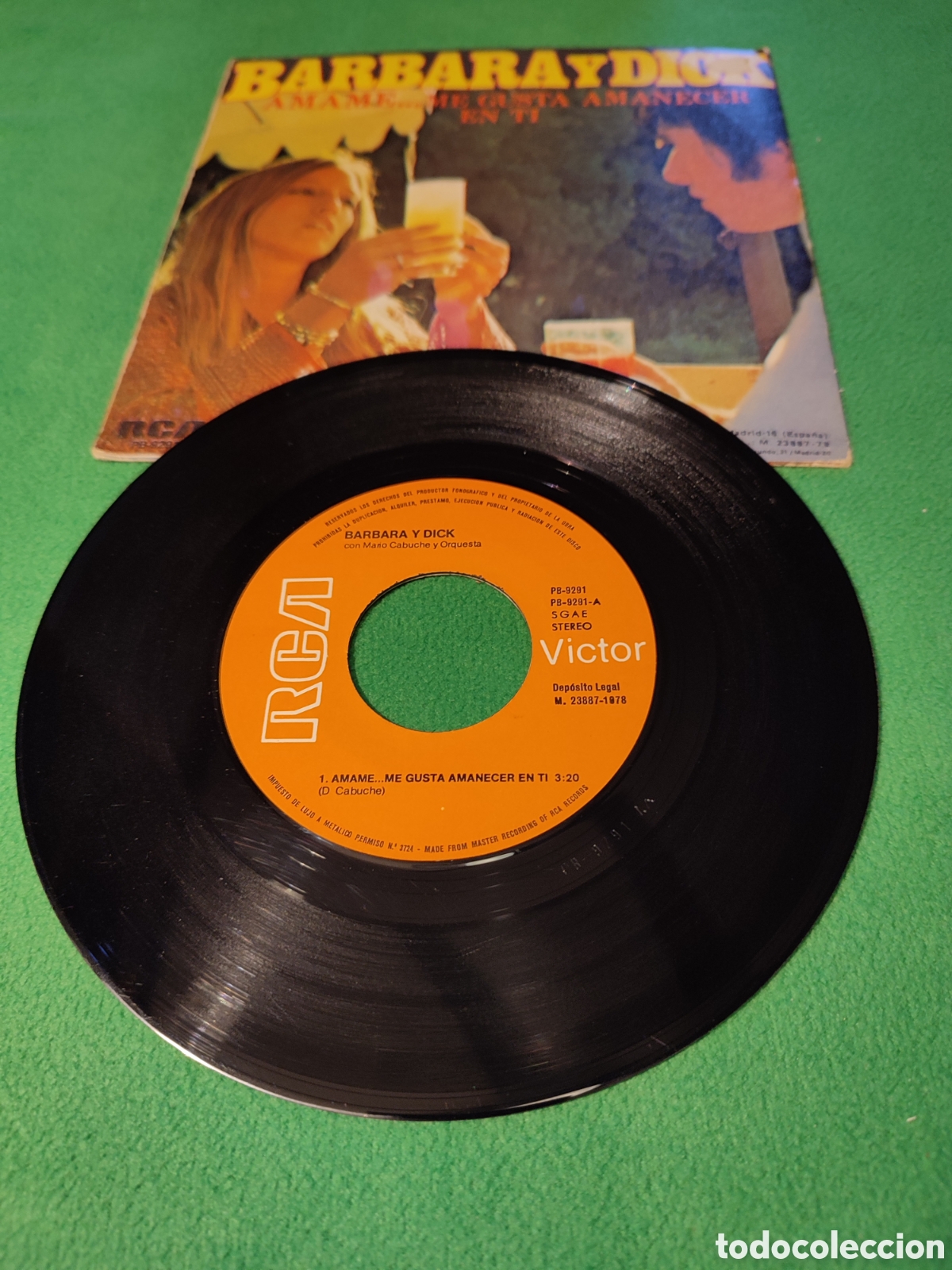 Discos de vinilo: Barbara y Dick - &Aacute;mame..me gusta amanecer.. - Foto 2