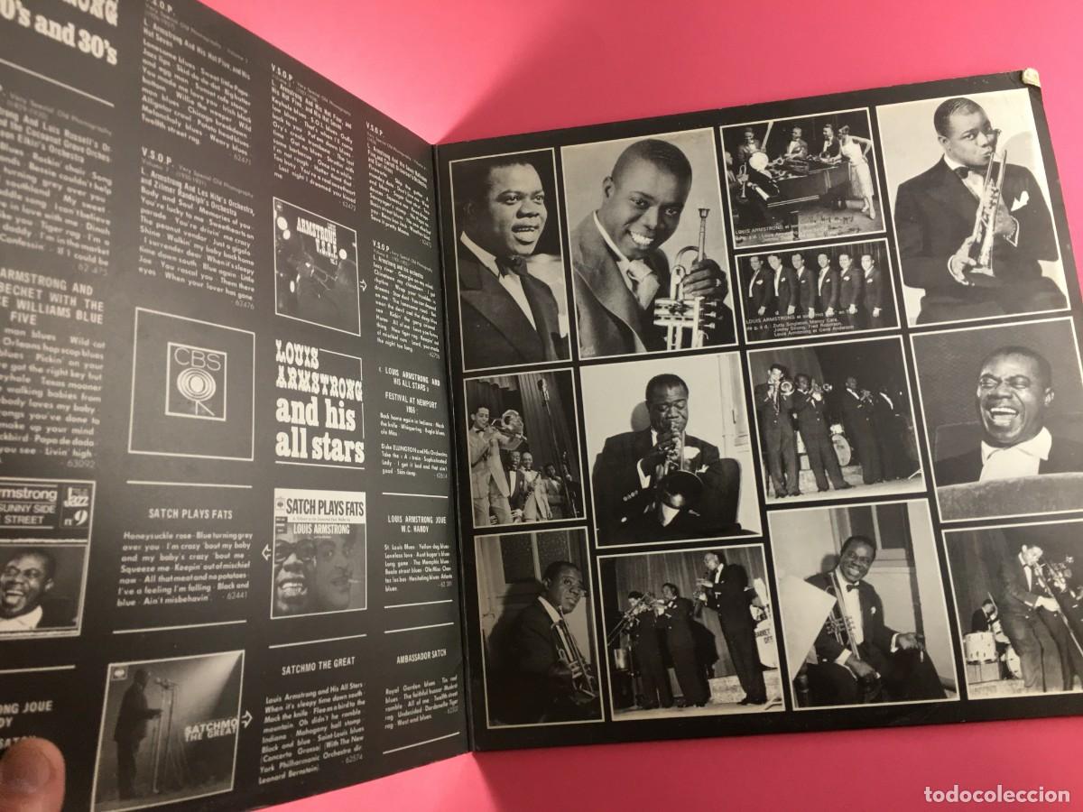 Discos de vinilo: LOUIS ARMSTRONG - MEMORIAL - DOBLE LP HOLANDA 1971 GATEFOLD - Foto 2