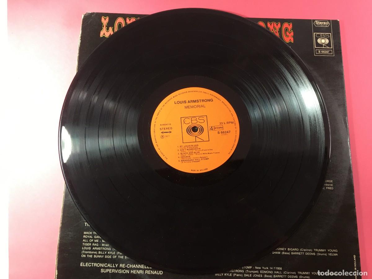 Discos de vinilo: LOUIS ARMSTRONG - MEMORIAL - DOBLE LP HOLANDA 1971 GATEFOLD - Foto 4
